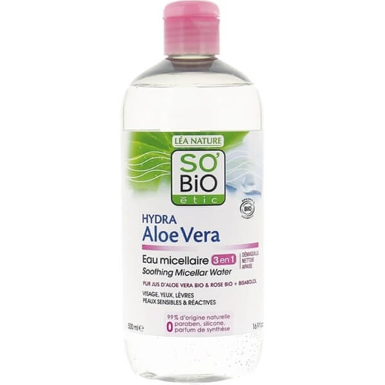 Imagem de Água Micelar Hydra Aloe Vera Biológico SO´ BIO emb.500ml