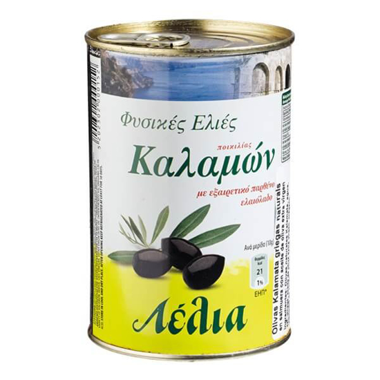 Imagem de Azeitonas Pretas Kalamata LELIA lata 250g