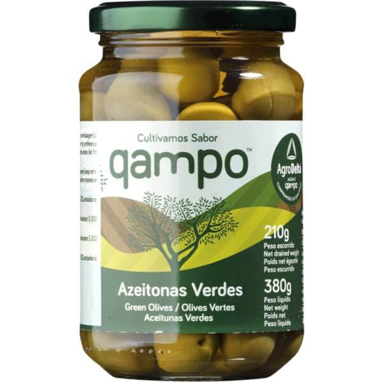 Imagem de Azeitonas Verdes QAMPO frasco 210g