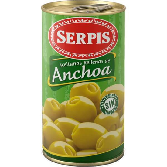 Imagem de Azeitonas Recheadas com Anchova EL SERPIS lata 350g