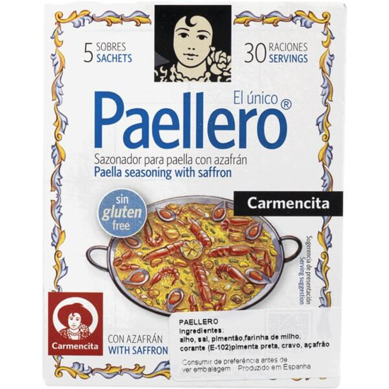 Imagem de Tempero para Paelha com Açafrão CARMENCITA emb.20g