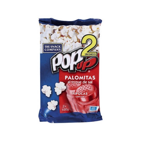 Imagem de Pipocas com Sal POP UP Pack 2 emb.200g