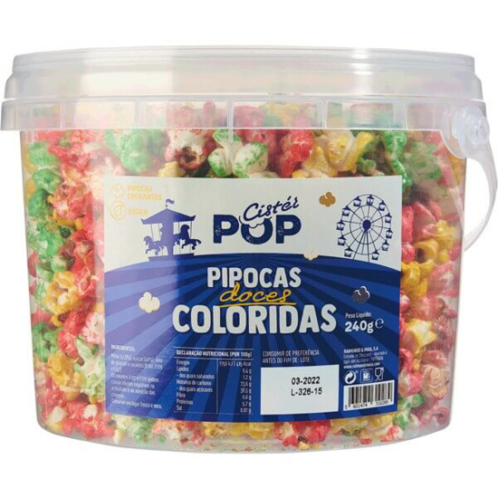 Imagem de Pipocas Doces Coloridas CISTER POP emb.240g