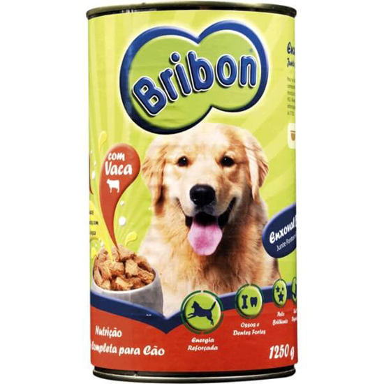 Imagem de Comida Húmida para Cão de Vaca BRIBON lata 1250g