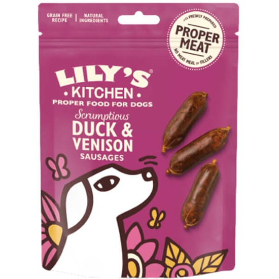 Imagem de Snack para Cão de Pato com Veado LILY'S KITCHEN emb.70g