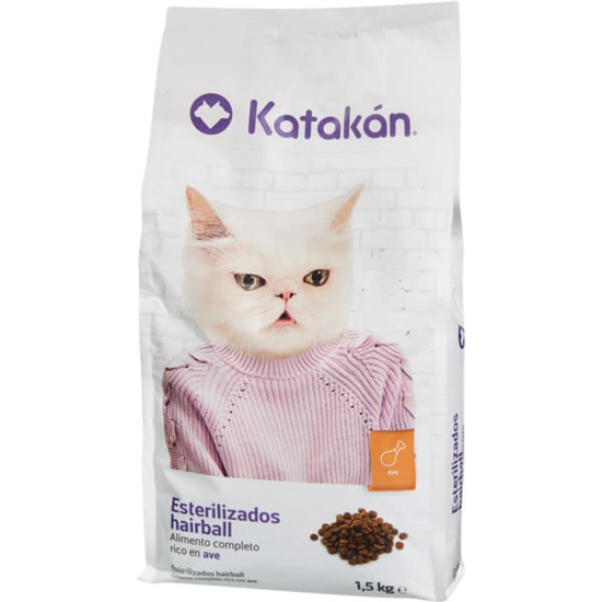 Imagem de Ração Seca para Gato Esterilizado de Ave KATAKÁN emb.1,5kg