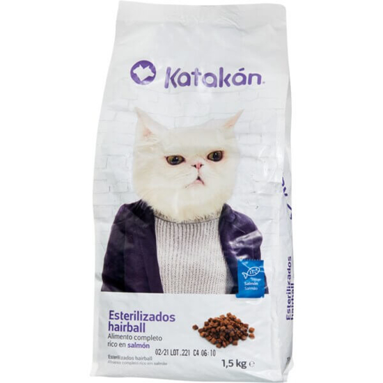 Imagem de Ração Seca para Gato Esterilizado de Salmão KATAKÁN emb.1,5kg