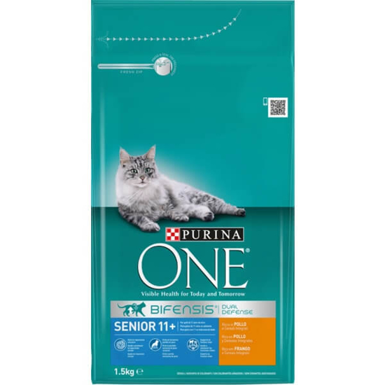 Imagem de Ração Seca para Gato Senior +11 Anos de Frango PURINA ONE emb.1,5kg