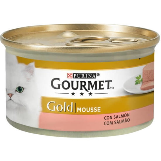 Imagem de Comida Húmida para Gato Adulto Mousse Salmão PURINA GOURMET GOLD emb.85g