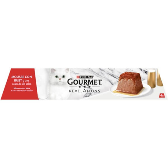 Imagem de Comida Húmida para Gato Adulto Revelations Mousse Vaca Terrina PURINA GOURMET emb.4x57g