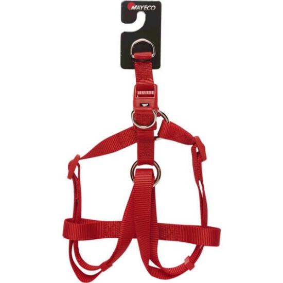 Imagem de Peitoral para Cão Nylon Vermelho 15-25 cm NAYECO emb.1 unidade