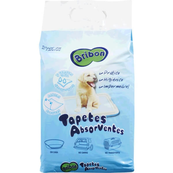 Imagem de Tapetes Absorventes para Cão 60x45 cm BRIBON emb.10 unidades