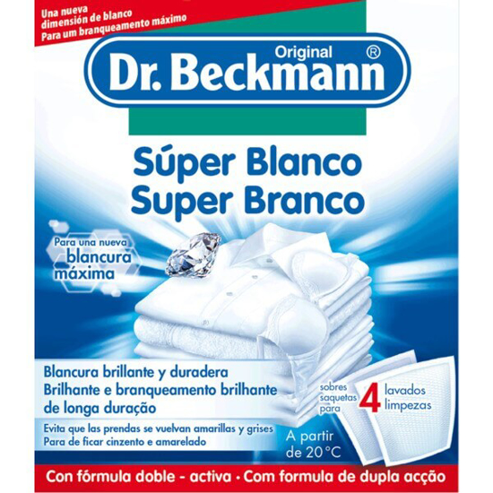 Imagem de Aditivo para Roupa Super Branco 4 Unidades DR. BECKMANN emb.160g