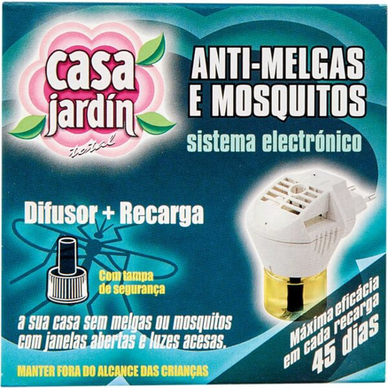 Imagem de Insecticida Eléctrico Ati-Melgas e Mosquitos Difusor + Recarga CASA JARDÍN emb.33ml