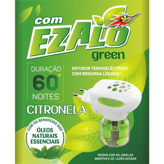 Imagem de Insecticida Citronela Eléctrico Difusor e Recarga EZALO emb.2 unidades