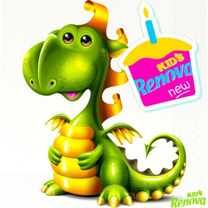 Mostrar detalhes para Guardanapos RENOVA KIDS emb.12 unidades Imagem de Guardanapos RENOVA KIDS emb.12 unidades