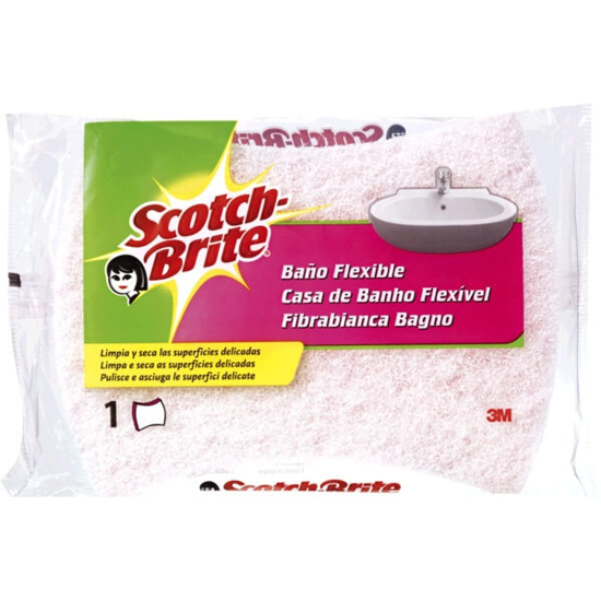 Imagem de Esponja Wc de Fibra Branca SCOTCH-BRITE 1 unidade