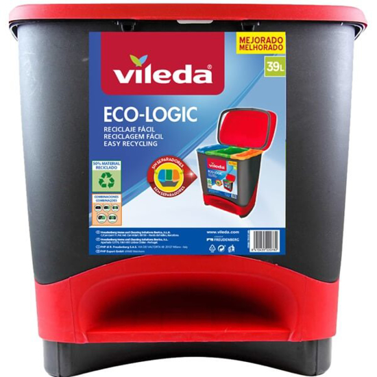 Imagem de Balde do Lixo para Reciclagem 39 L VILEDA ECO-LOGIC emb.1 unidade