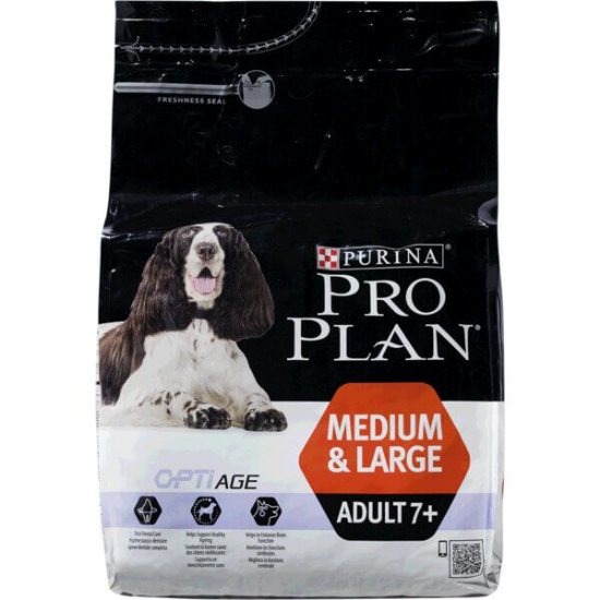 Imagem de Ração para Cão Adulto Médio e Grande 7+ anos com OptiAge Rica em Frango PURINA PRO PLAN emb.3kg