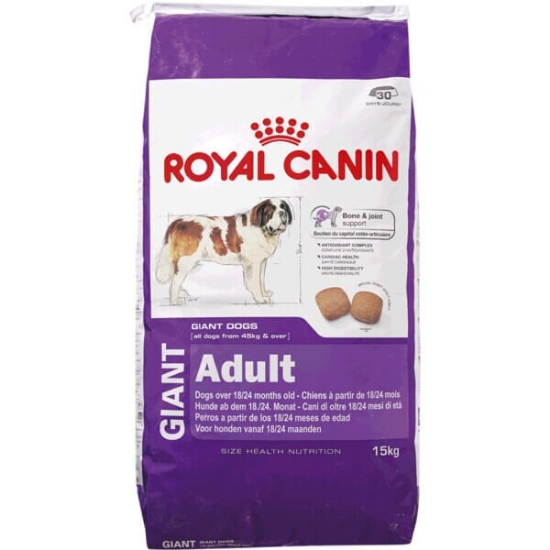 Imagem de Ração para Cão Adulto Gigante a Partir dos 18/24 Meses com 45 kg e Mais ROYAL CANIN emb.15kg