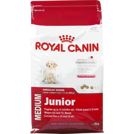 Imagem de Ração para Cão Médio Junior a Partir dos 12 Meses dos 11 aos 25 kg ROYAL CANIN emb.4kg