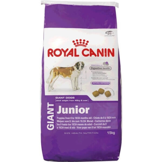 Imagem de Ração para Cão Giant Junior dos 8 aos 18/24 Meses ROYAL CANIN emb.15kg