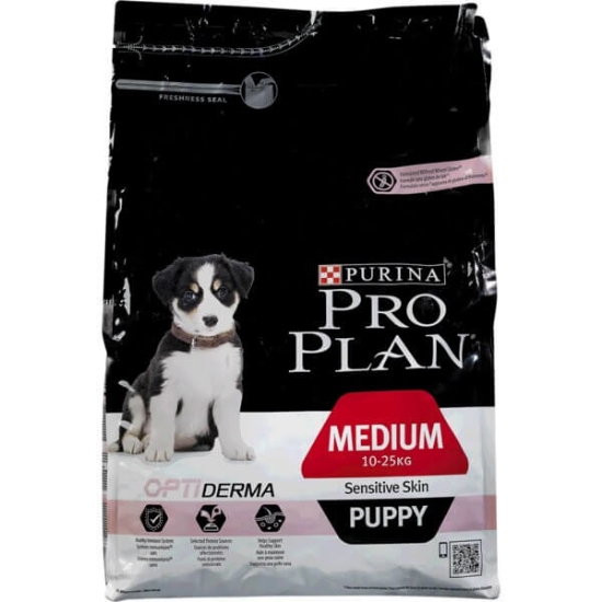 Imagem de Ração para Cachorro Médio com OptiDerma para Pele Sensível Rica em Salmão PURINA PRO PLAN emb.3kg