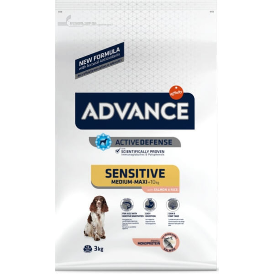 Imagem de Ração para Cão Sensitive com Salmão e Arroz ADVANCE emb.3kg