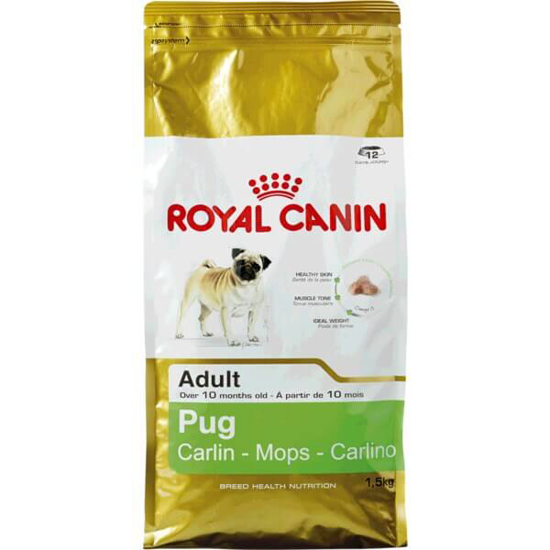 Imagem de Ração para Cão Pug Carlin Adulto a Partir dos 10 Meses ROYAL CANIN emb.1,5kg