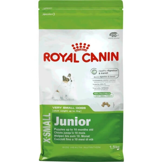 Imagem de Ração para Cão X-Small Junior a Partir dos 10 Meses com Mais de 4 kg ROYAL CANIN emb.1,5kg