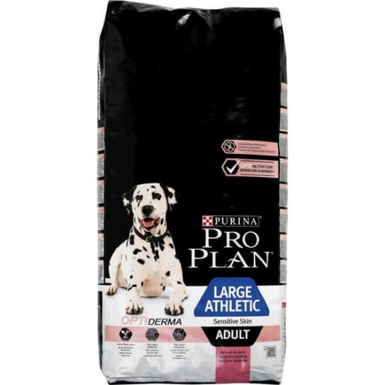 Imagem de Ração para Cão Adulto Grande e Atlético com OptiDerma para Pele Sensível Rica em Salmão PURINA PRO PLAN emb.14kg