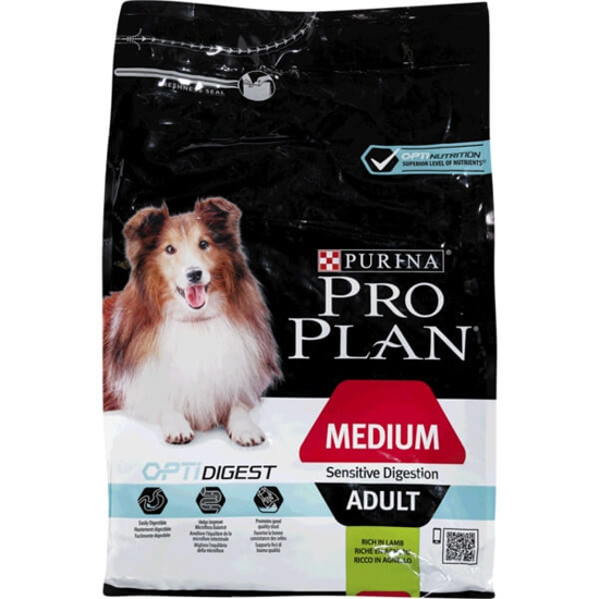 Imagem de Ração para Cão Adulto Médio com OptiDigest para Digestão Sensível Rica em Frango PROPLAN emb.3kg