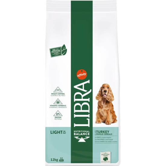 Imagem de Ração para Cão Light com Peru e Cereais Integrais LIBRA emb.12kg