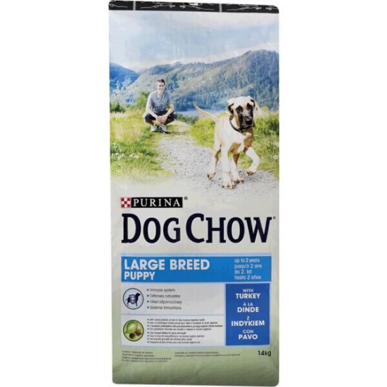 Imagem de Alimento Seco para Cão Puppy Grande Porte com Peru DOG CHOW emb.14kg