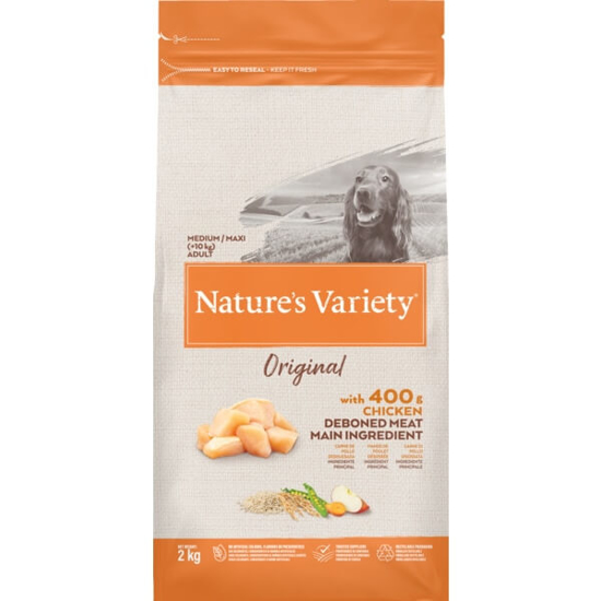 Imagem de Ração para Cão Médio/Maxi Adulto +10 Kg Original de Frango NATURE'S VARIETY emb.2kg