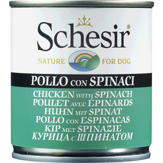 Imagem de Comida Húmida para Cão com Frango e Espinafres SCHESIR emb.285g