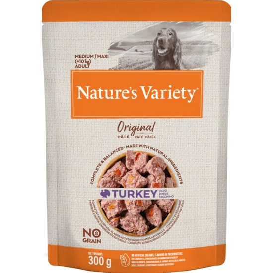 Imagem de Comida Húmida para Cão Médio/Maxi Adulto +10 Kg Original de Peru NATURE'S VARIETY emb.300g