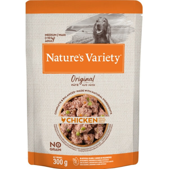 Imagem de Comida Húmida para Cão Médio/Maxi Adulto +10 Kg Original de Frango NATURE'S VARIETY emb.300g