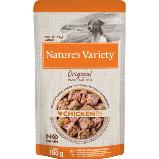 Imagem de Comida Húmida para Cão Mini Adulto 1-10 Kg Original de Frango NATURE'S VARIETY emb.150g