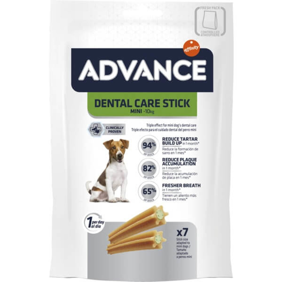 Imagem de Dental Care Stick Mini Dogs ADVANCE Pack 7 emb.90g