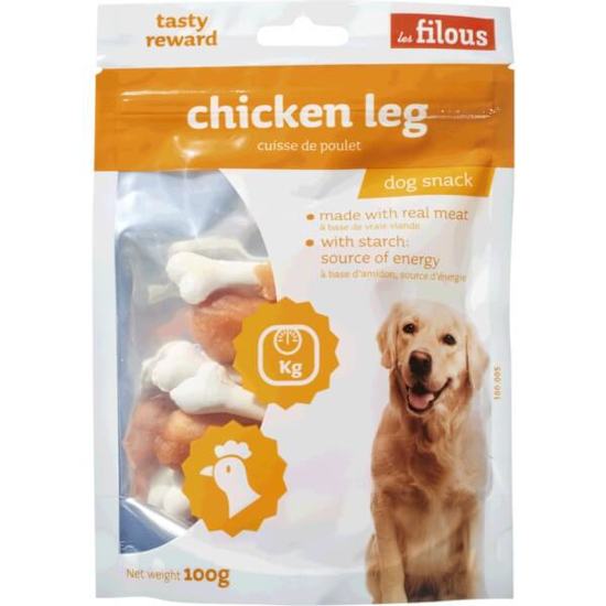 Imagem de Snacks para Cão com Pernas de Galinha LES FILOUS emb.100g