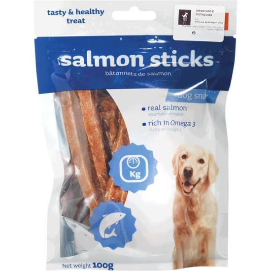 Imagem de Snacks para Cão Sticks com Salmão LES FILOUS emb.100g