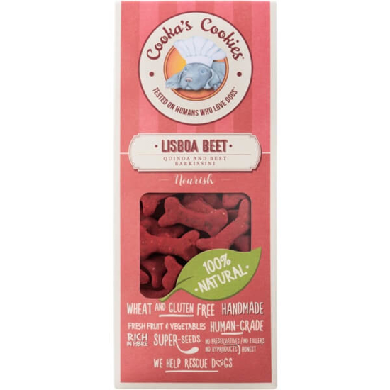 Imagem de Biscoitos para Cão Lisboa Beet sem Glúten COOKA'S COOKIES emb.100g