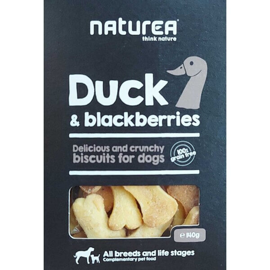 Imagem de Snack Dog Biscuits Duck e Blackberries NATUREA emb.140g