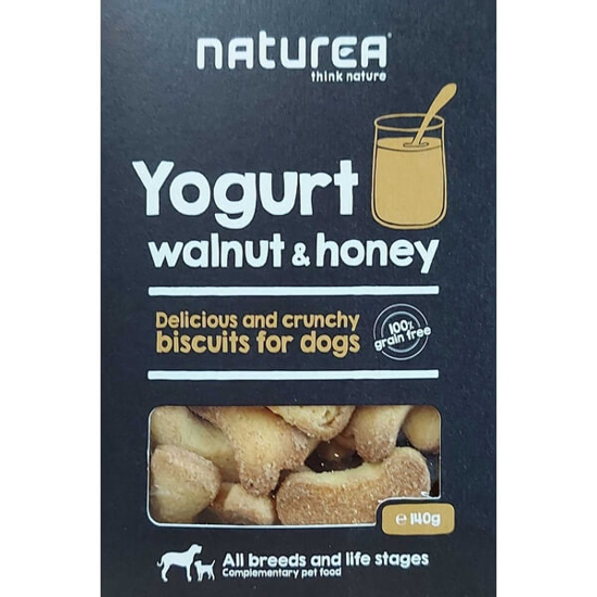 Imagem de Snacks Dog Biscuits Yogurt, Walnut e Honey NATUREA emb.140g