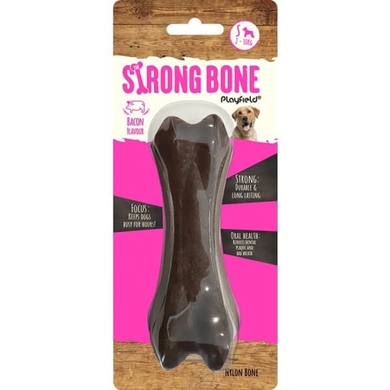 Imagem de Osso para Cão sabo Porco T 11 cm STRONGBONE emb.1 unidade