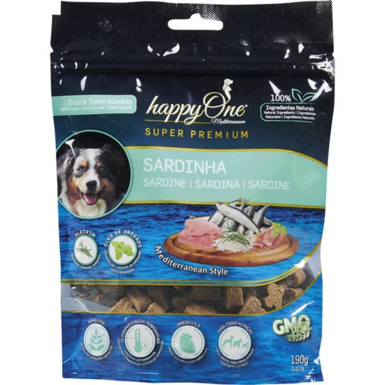 Imagem de Snack para Cão Semi-Húmido de Sardinha HAPPYONE emb.190g