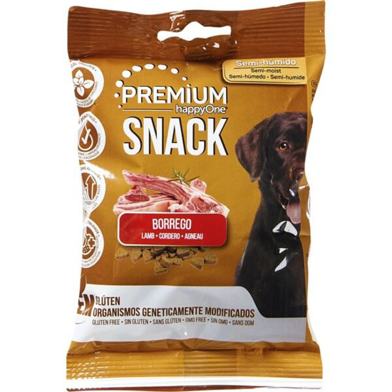 Imagem de Snack para Cão Semi-Húmido de Borrego sem Glúten HAPPYONE emb.100g