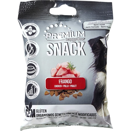 Imagem de Snack para Cão Semi-Húmido de Frango sem Glúten HAPPYONE emb.100g