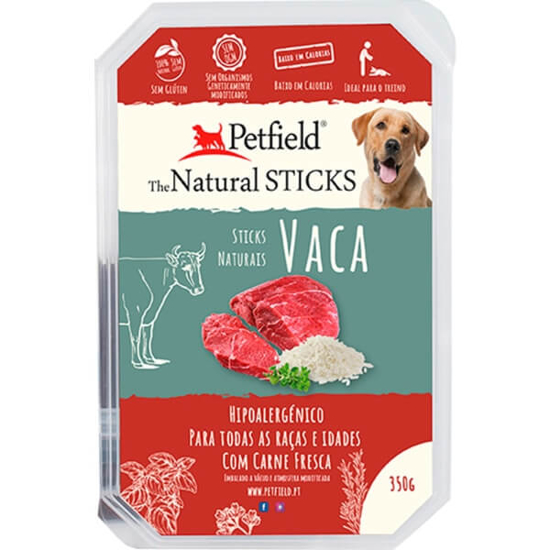 Imagem de Snack para Cão Sticks de Vaca sem Glúten PETFIELD emb.350g